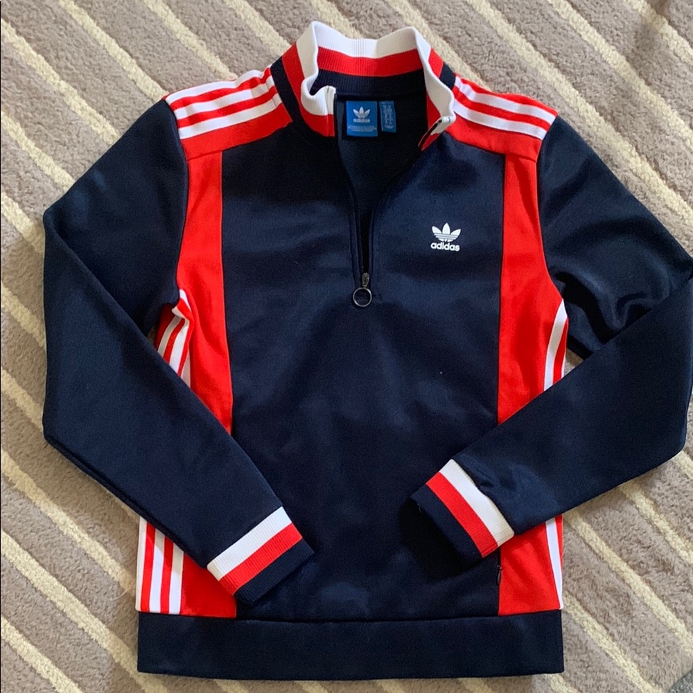 Adidas Osaka AR TT half zip Kids orange and Blue Track Jacket